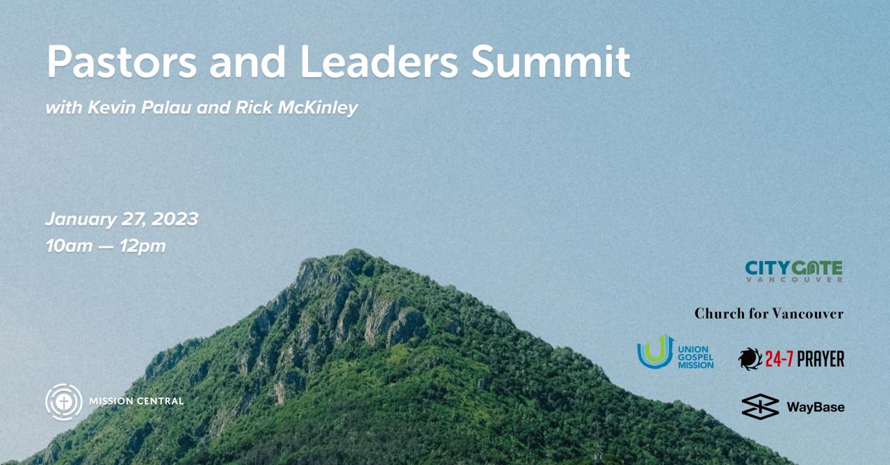 Pastors and Leaders Summit Website